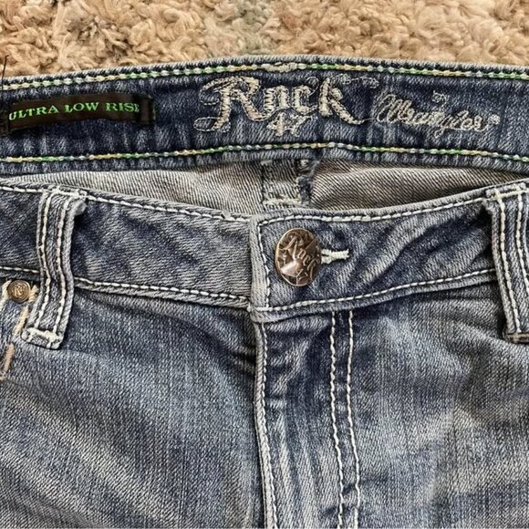 Wrangler Rock 47 Ultra Low Rise Jeans Women’s Sz 7 X 34 - Picture 4 of 5